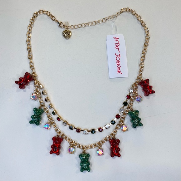 Betsey Johnson Christmas Gummy Bears Necklace & Bracelet Set - Picture 6 of 8